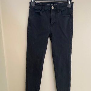 American Eagle Black High Rise Jegging Jeans